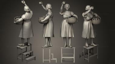 Figurines of people WOMAN11 3d model